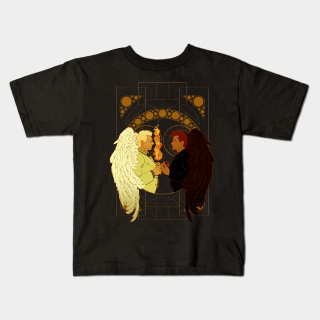 Good Omens Kids T-Shirt by SigmaEnigma